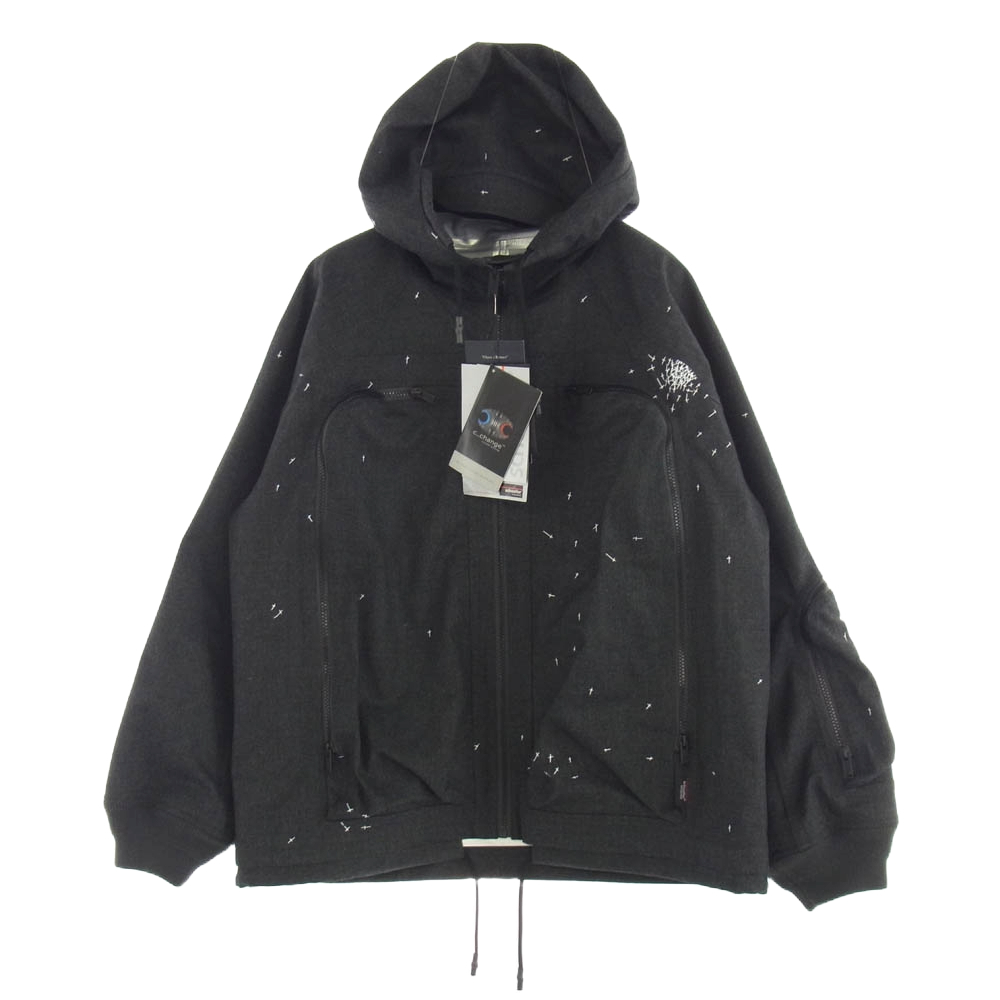 UNDERCOVER アンダーカバー UC2D4206 schoeller クロス柄 フード ブルゾン ジャケット グレー系 2【極上美品】【中古】