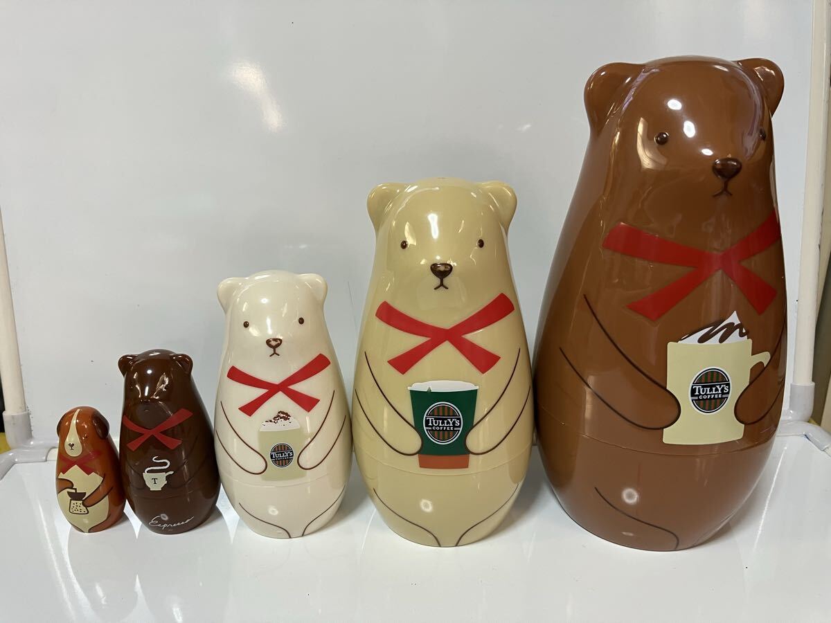 TULLY'S タリーズコーヒー　ベアフル　マトリョーシカ　中古品