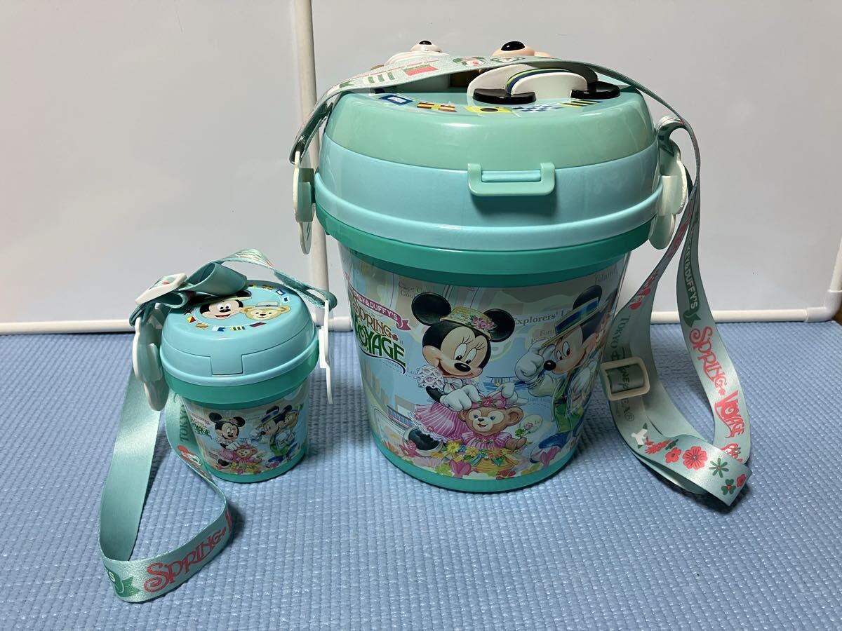 ディズニー　ミッキーとダッフィーのSPRING VOYAGE ポップコーンバケット 2個セット　東京ディズニーシー　ポップコーンケース