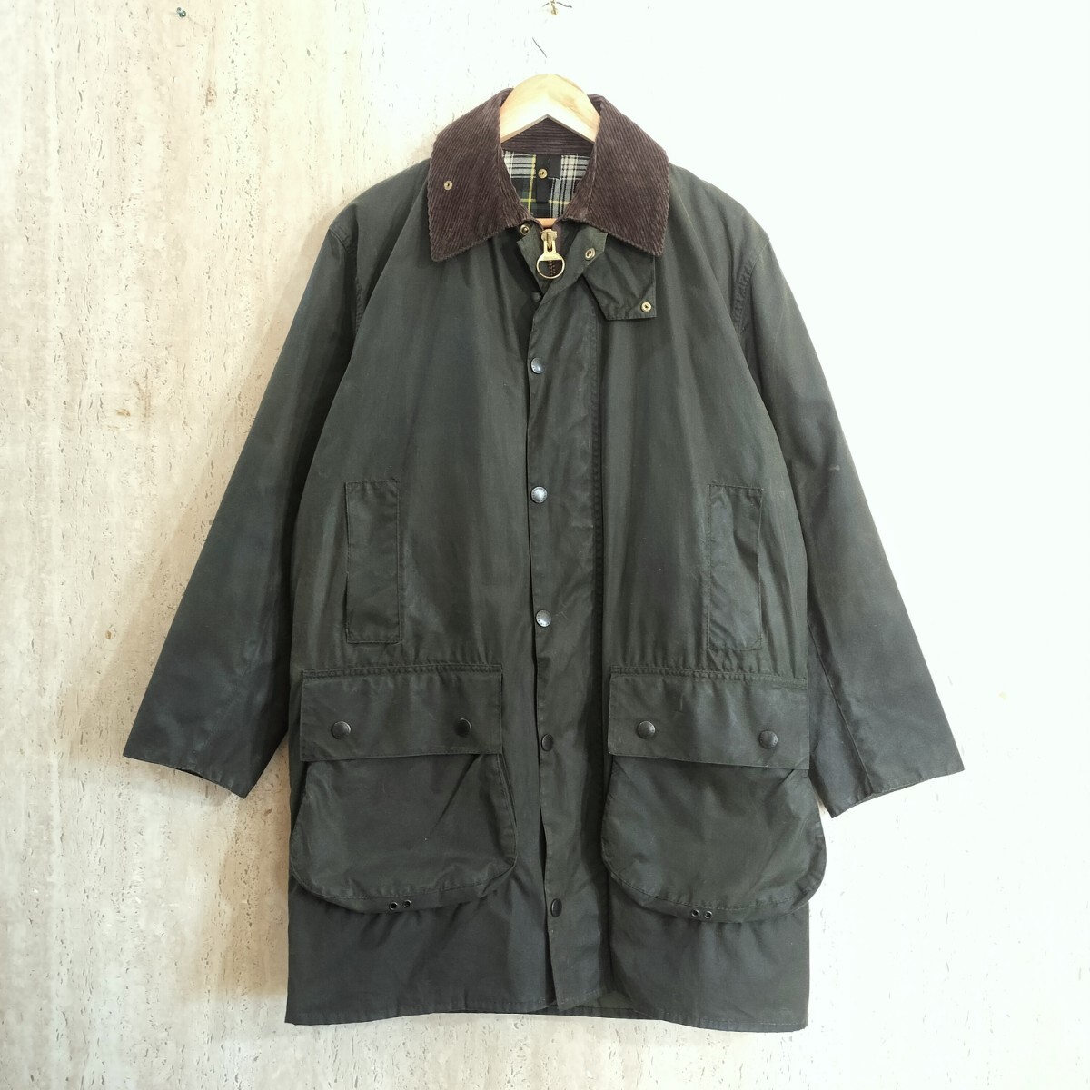 Mint 00s Barbour border　c38 バブアー　ボーダー　セージ　2000年代