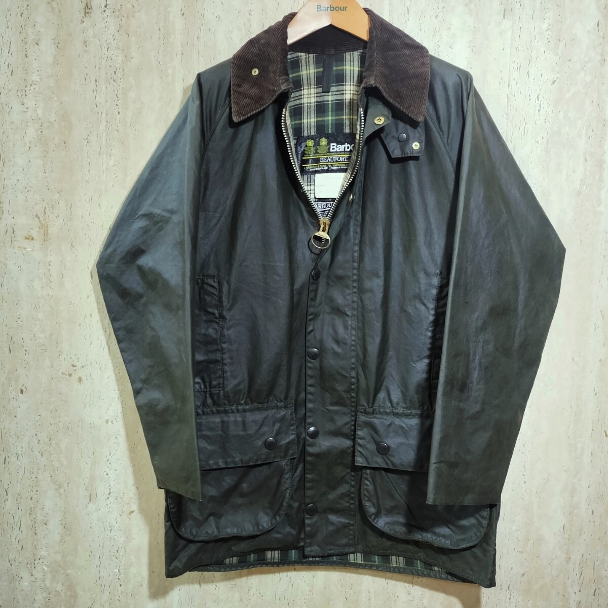 80s Barbour beaufort バブアー ビューフォート c36 2クラウン 2クレスト 英国製