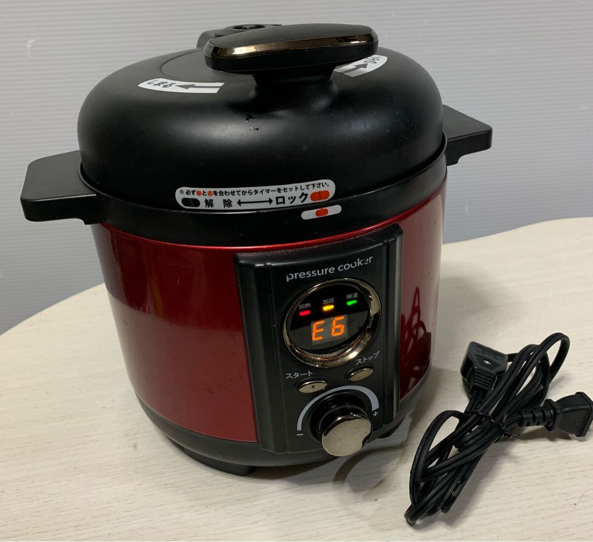 LIVCETRA 電気圧力鍋 LPC-T1201R （レッド）
