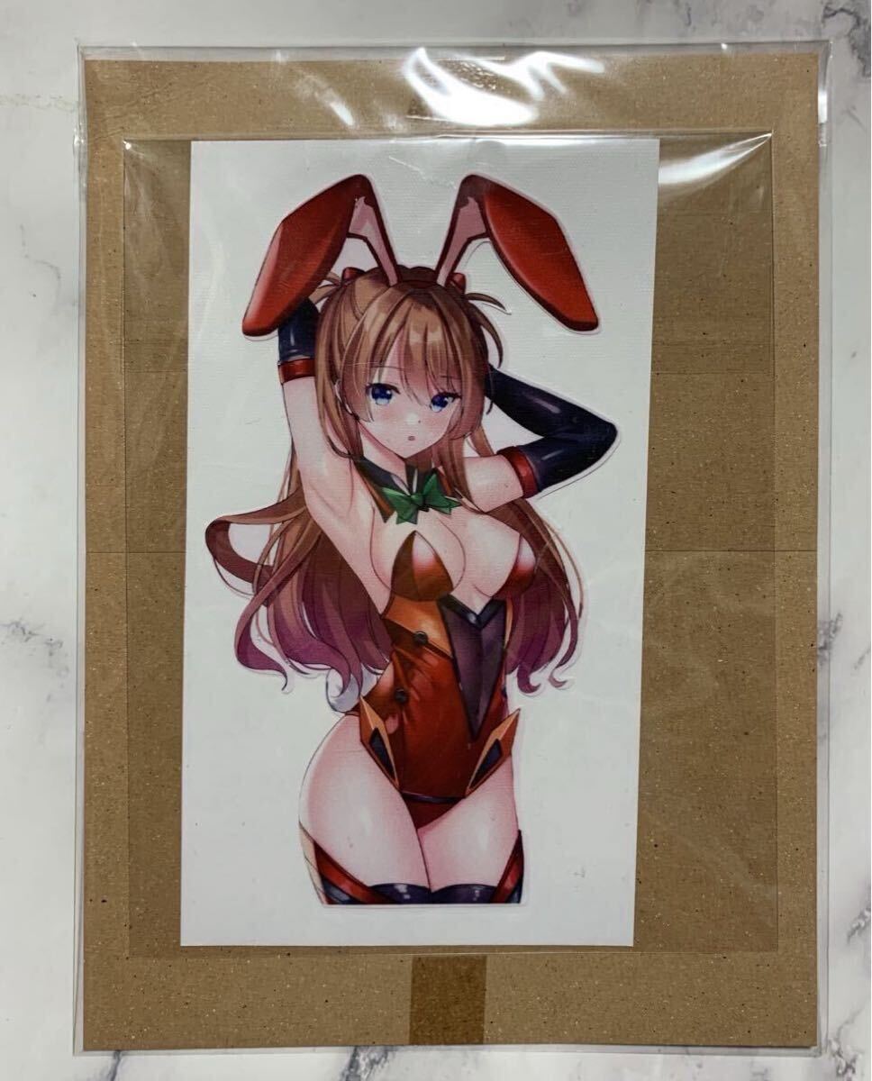 【新品. 未使用品】　エヴァンゲリオン　アスカ　bunnyオリジナルステッカー　.Evangelion Asuka