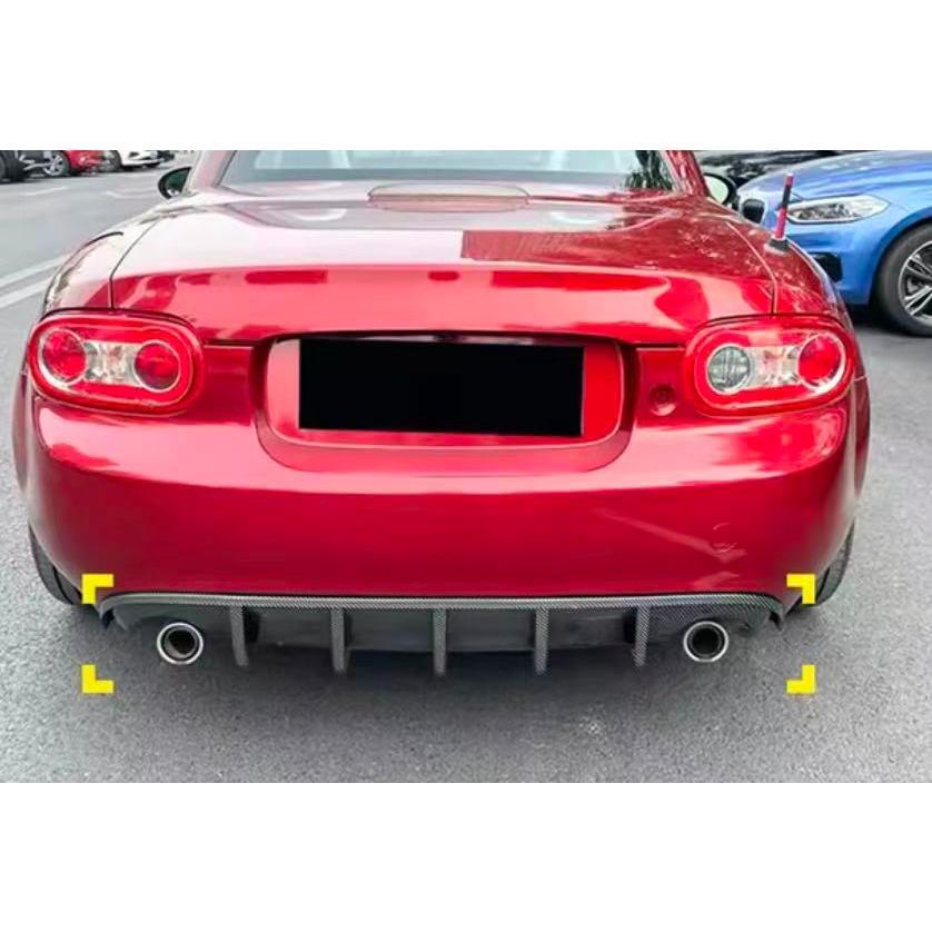 スポーティ全開♪ カーボン ルック リアディフューザー マツダ ロードスター NC 系 S RS VS NR-A RHT ブラックチューンド プレステージ ED