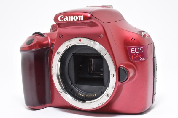 ADS8055★ 実用品 ★ Canon キャノン EOS Kiss X50 ボディ レッド
