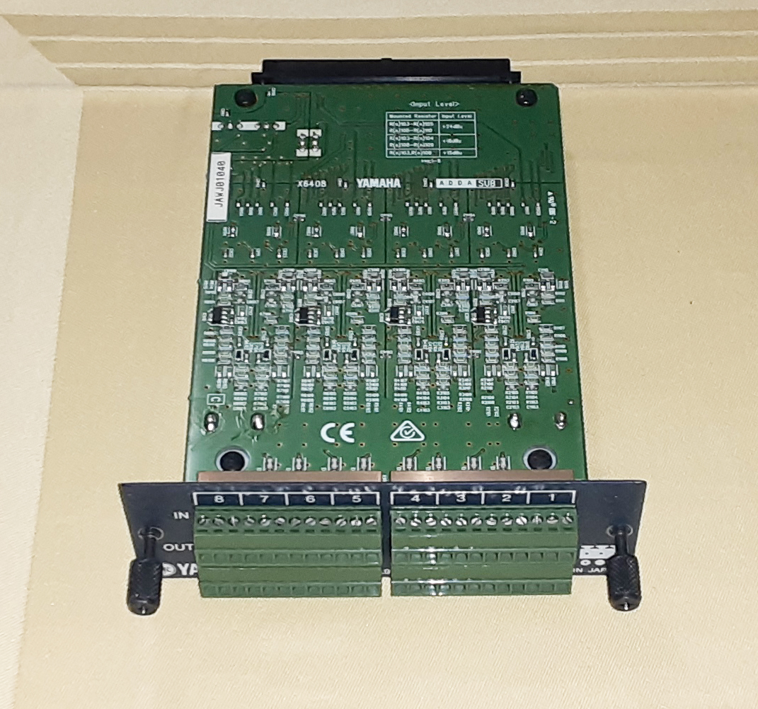 ★YAMAHA MY8-ADDA96 AD/DA CARD 24bit 96kHz★OK!!★MADE in JAPAN★