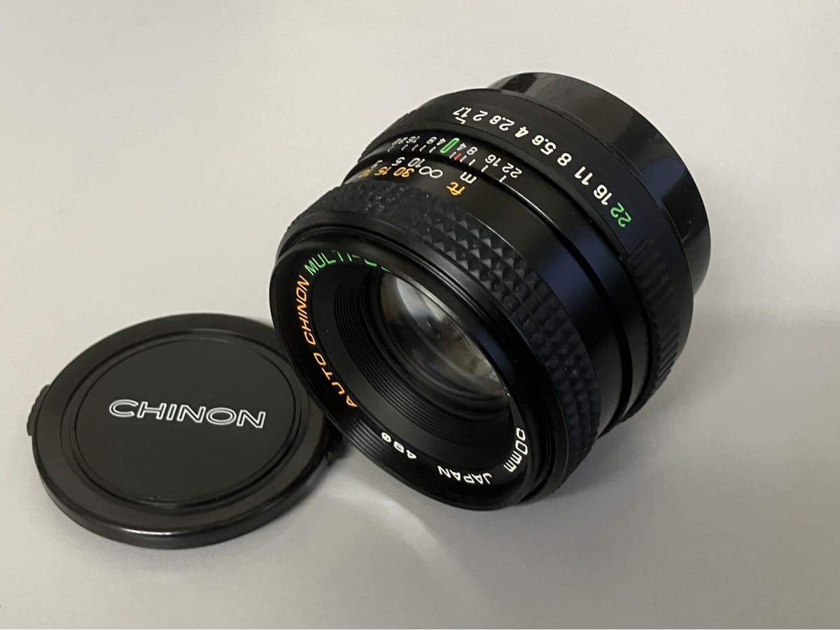 チノン　AUTO CHINON MULTI COATED 50mm F1.7 ペンタックスKマウント