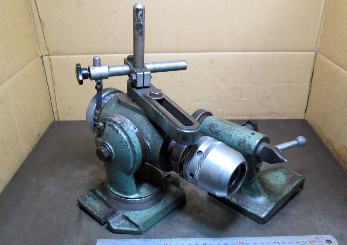 FC170 旋盤用？部品 テールストック 刃物固定具 チャック用ハンドル付 中古