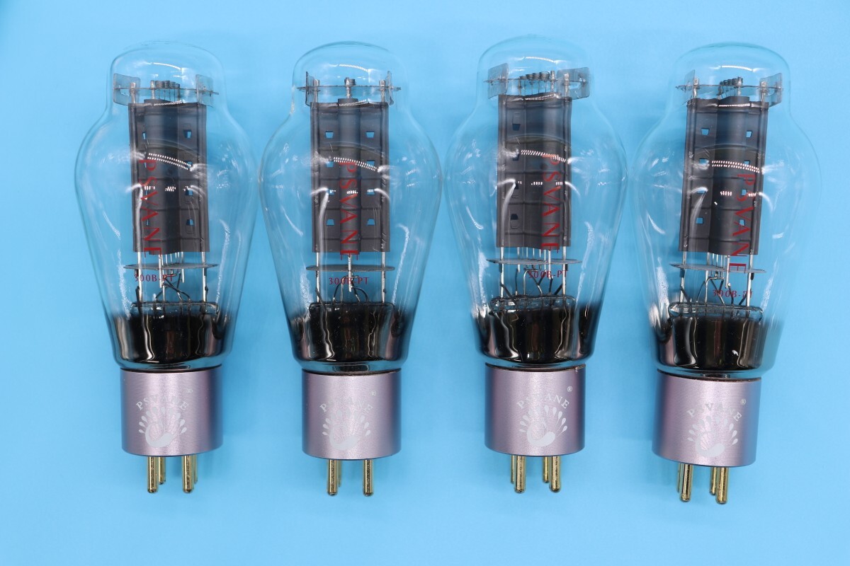 7日保証送料無料最新ロット(白箱)新品 マッチドクワッド 4本 シルバー プスバン HiFi 貴族之声 PSVANE 300B 300B-PT 真空管