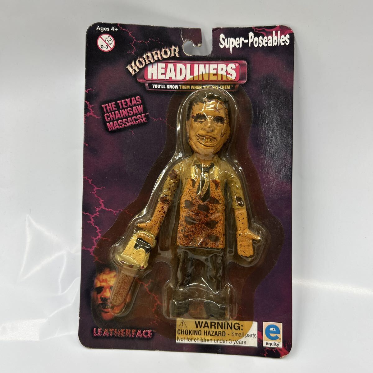 未開封 レザーフェイス　super poseables horror headliners フィギュア　悪魔のいけにえ