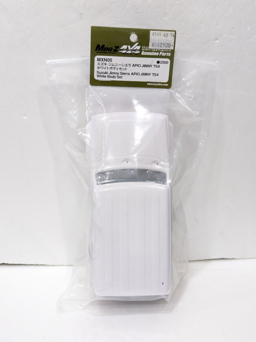 【76】① 未開封品 京商 KYOSHO MINI-Z 4×4 MXN05 スズキ ジムニー シエラ APIO JIMNY TS4 ホワイト ボディセット スペア 未塗装 保管品