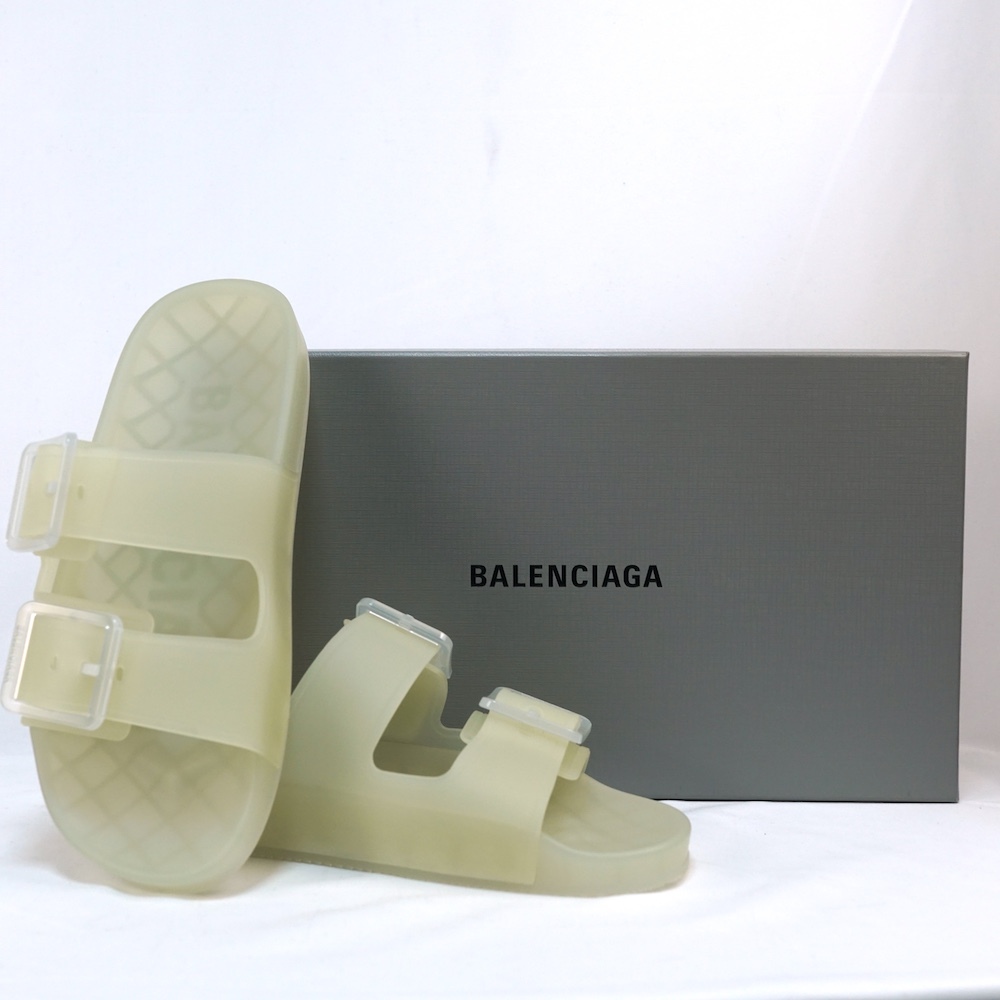 BALENCIAGA バレンシアガ MALLOCA SANDAL スライダー サンダル TRASPARENT PLASTIC 41サイズ(約27cm) 656940W2DZ1 9998