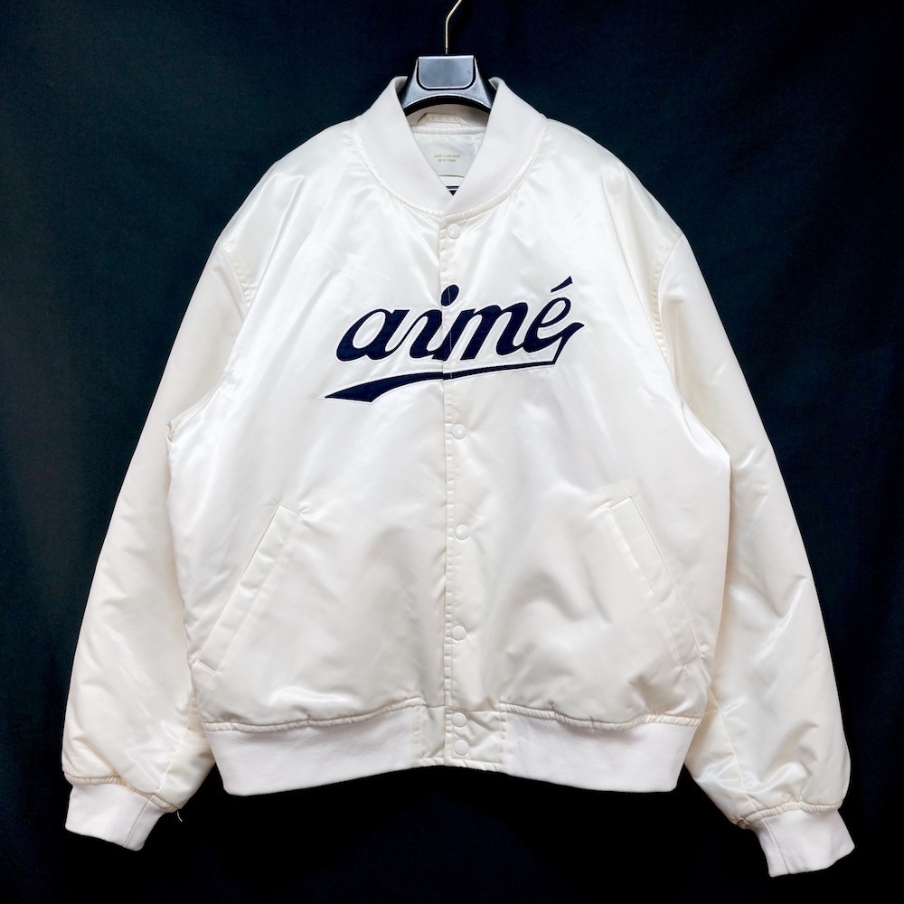 Aime Leon Dore エメ レオン ドレ Varsity Jacket バーシティ ジャケット クリーム ネイビー XXLサイズ 142781