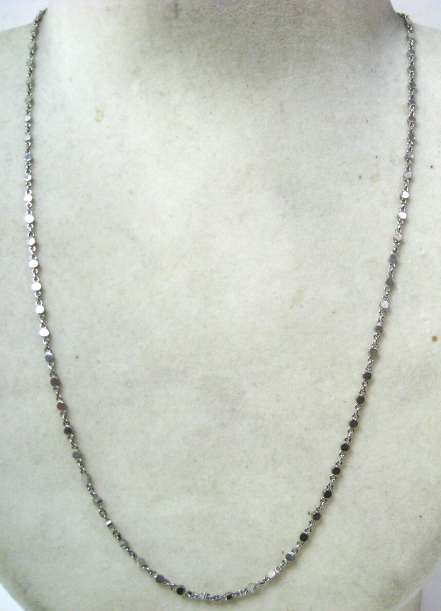【東京 谷中 質屋おぢさん】美品 Pt850 プラチナ デザイン ネックレス 45cm v