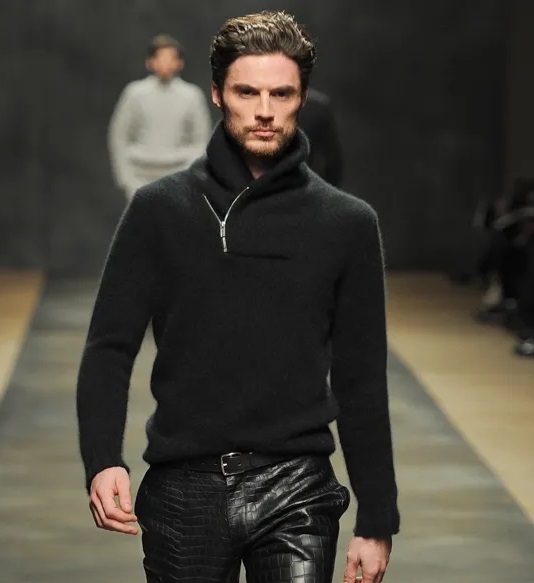 エルメス 超稀少 ブラック 墨黒 コレクションLOOK カシミア セーブル 超絶 ニット セーター 国内正規新品 sizeM 定価70万円 レザー