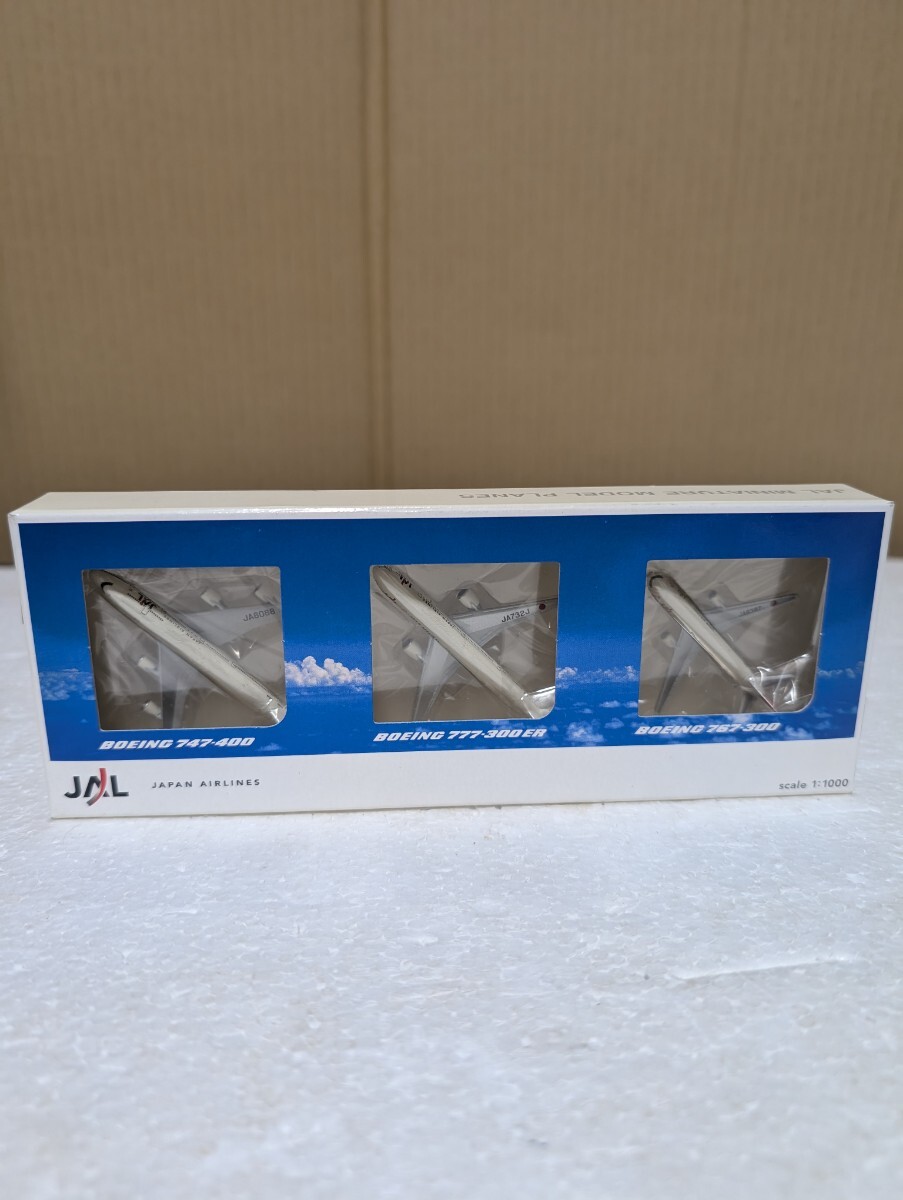ヘルパ herpa JAL 日本航空 1:1000 JAPANAIRLINES ボーイング BOEING B777-300ER B747-400 B767-300 3機セット JAL MINIATURE MODEL 