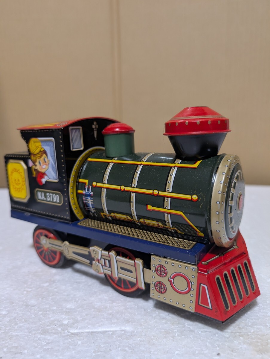 昭和当時物 アンティーク玩具 中山商会 海外向けブリキ ブリキ機関車 WONDERLAND CHOO CHOO TIN TRAIN MADE IN JAPAN