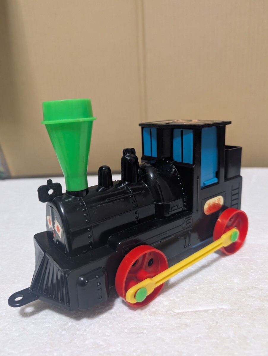 昭和当時物 アンティーク貯金箱 レトロ貯金箱 義経号 蒸気機関車 SL 貯金箱 CASHBOX プラスチック製