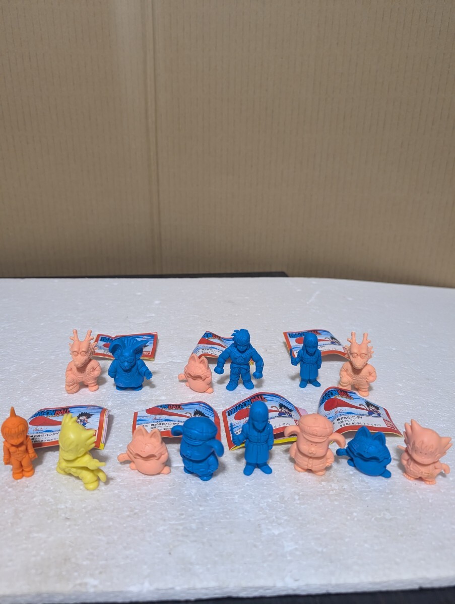 1986年 当時物 BANDAI バンダイ DRAGONBALL ドラゴンボール ガチャガチャ 消しゴム デッドストック 7種14体セット 鳥山明 ガシャポン