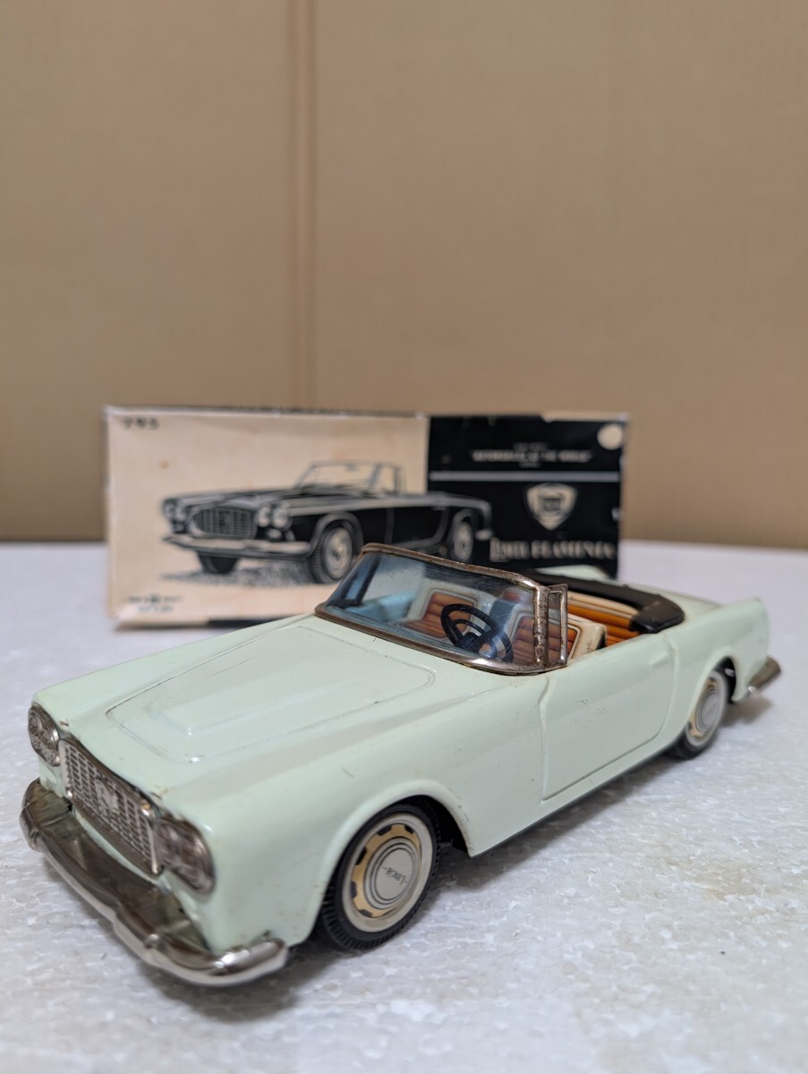 1960年代 当時物 ブリキ玩具 BANDAI バンダイ ランチア フラミニア コンバーチブル 日本製 MADE IN JAPAN LANCIA FLAMIA CONVERTIBLE 