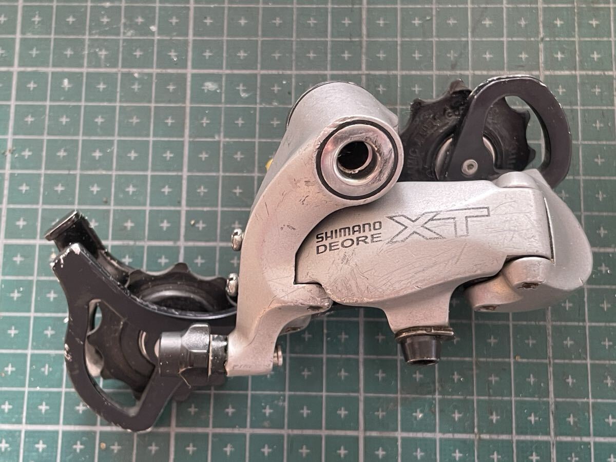 中古品 Shimano DEORE XT RD-M750- SGS MEGA9Speed 11-34T TotalCapacity43T MaxFrontDiff22T 1999年購入 クリーニング済み 箱、説明書無し