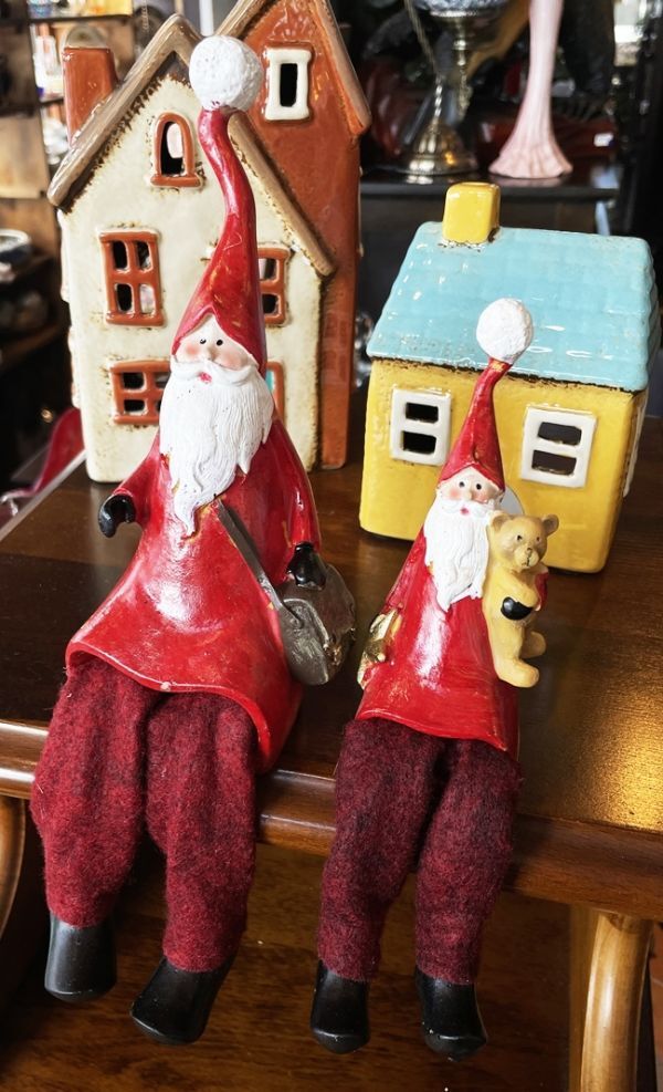 クリスマス Xmas オブジェ サンタ サンタクロース Sサイズ 赤 お座り 卓上 置物 おしゃれ かわいい 飾り インテリア クリスマス雑貨