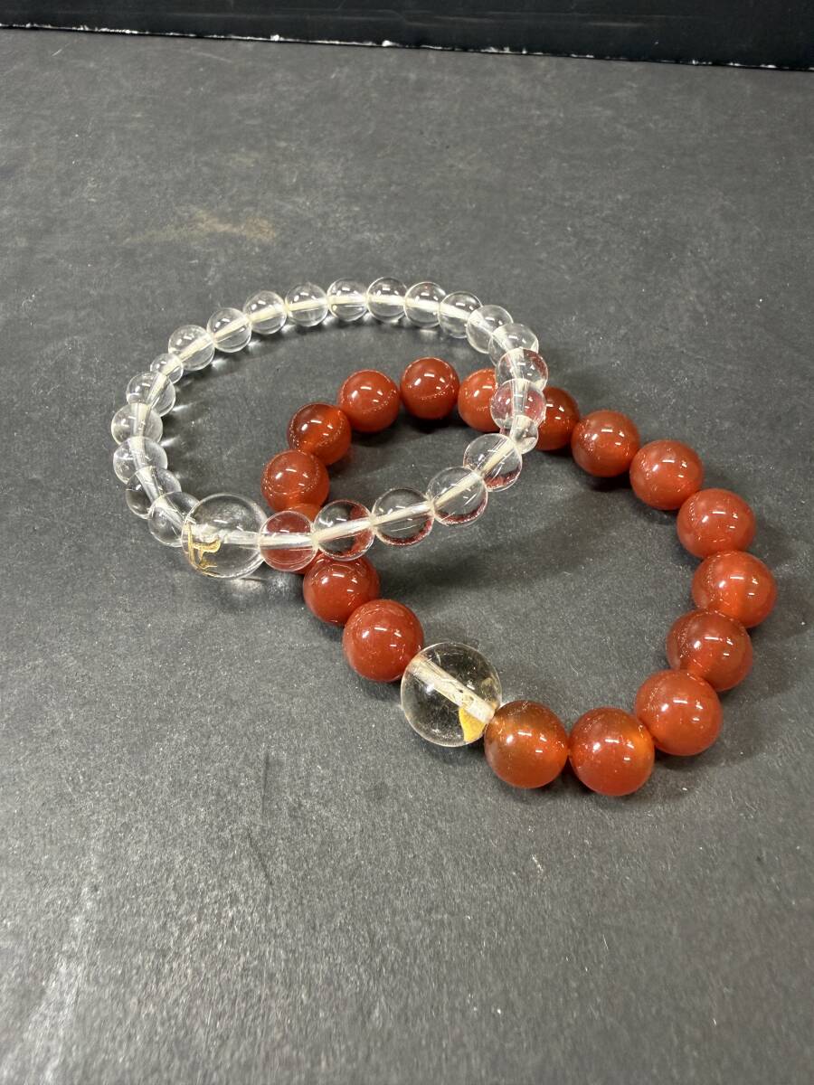 ★コレクター必見 ビンテージ ブレスレット 2点 アクセサリー 飾り カラーストーン レトロ コレクション 現状品 Se905