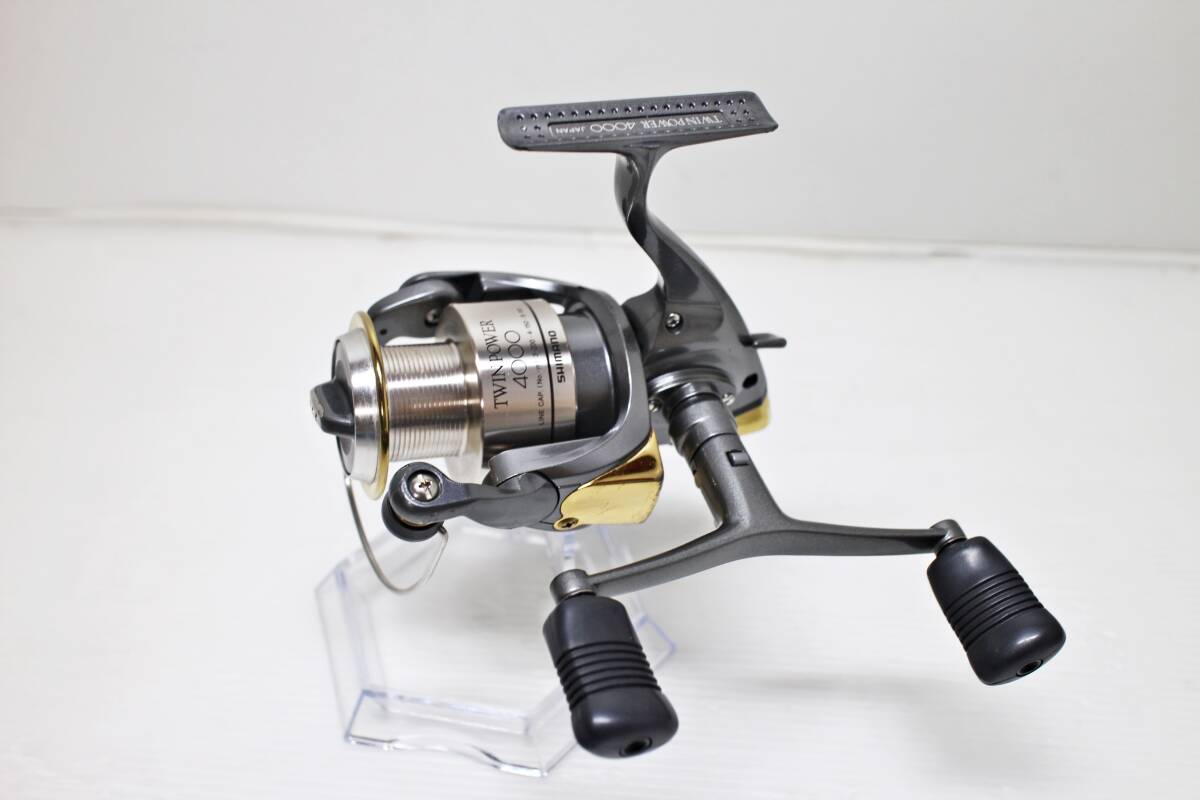 ★割と美品！　SHIMANO/シマノ　98ツインパワー 4000　DH(ダブルハンドル)