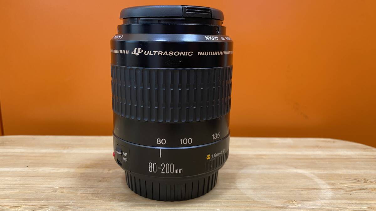 【美品】CANON キャノン ZOOM LENS ズームレンズ EF 80-200㎜ 1:4.5-5.6 レンズキャップ付き