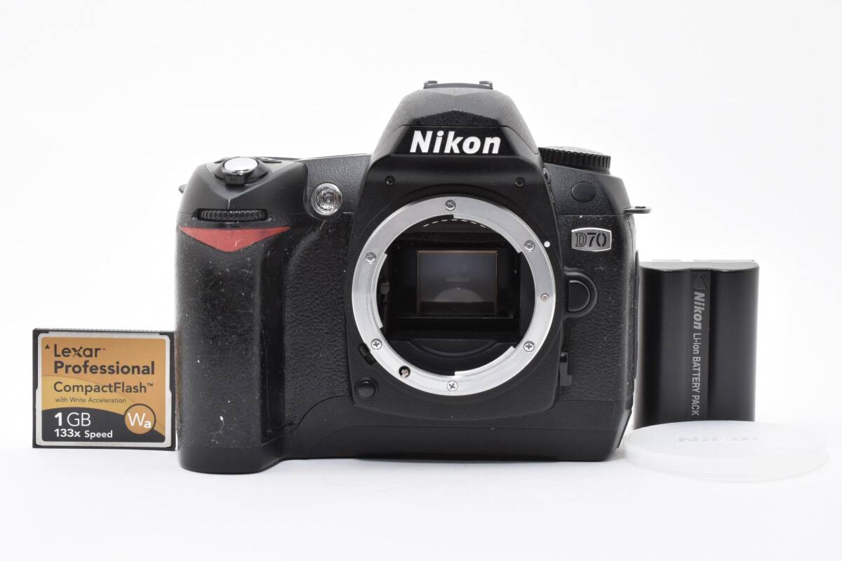 【ショット数10313回】 NIKON ニコン D70 おまけバッテリー付き カメラ #11015