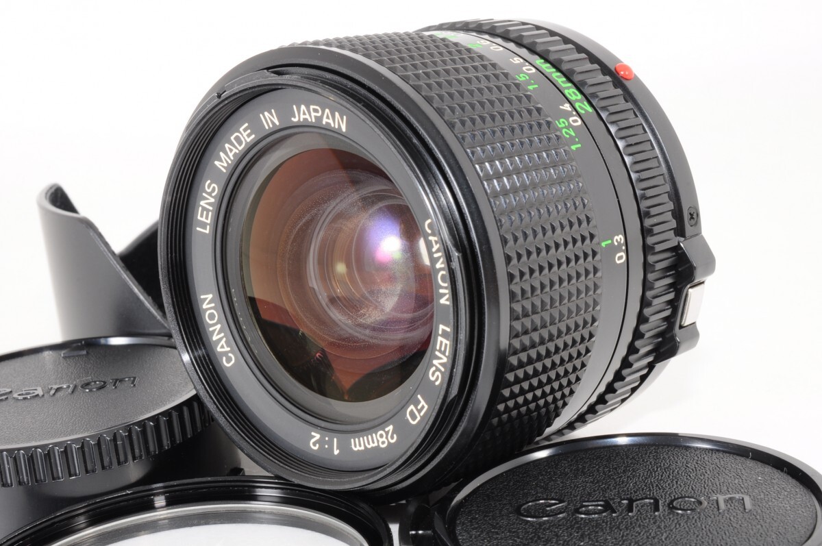 動作品 Canon キヤノン CANON LENS NEW FD 28mm F2 単焦点 レンズ MF キヤノン 一眼レフ カメラ RR-668T/714