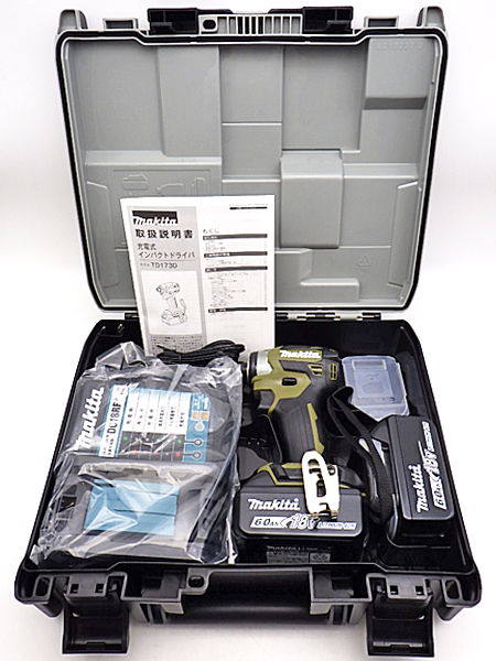 makita マキタ 充電式インパクトドライバ TD173DRGXO 18V/6.0Ah オリーブ 電動工具