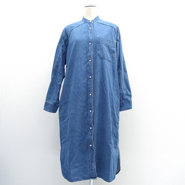 ★ ブランバスク デニムシャツワンピース インディゴ サイズ38 BB88-403 (0220538803)