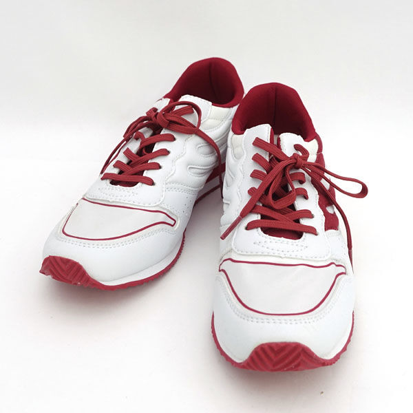 ★ ドラゴンベアード ローカットスニーカー 日の丸 ホワイト×レッド 25cm DB-2254 (0220540996)