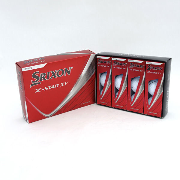 ★ ダンロップ SRIXON スリクソン Z-STAR XV ホワイト 1ダース 12個入り 2025年モデル (0220542132)