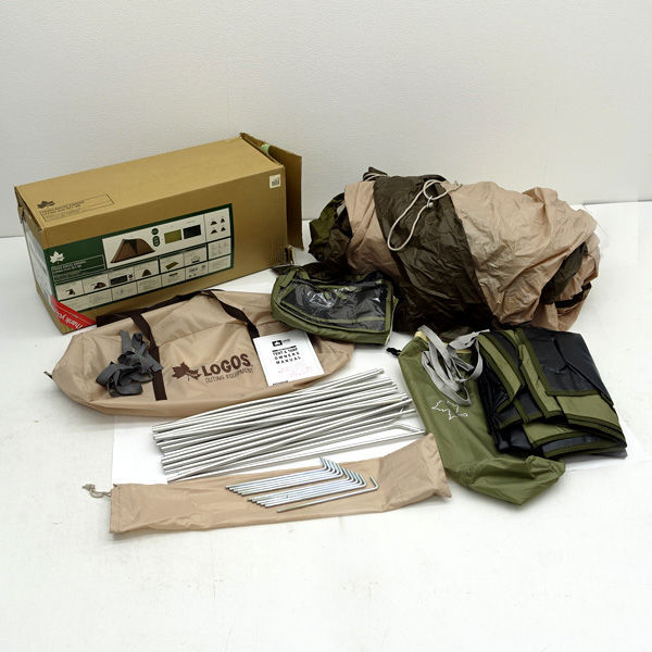 ★ LOGOS ロゴス Tradcanvas オーニングリビング・DUO-BB テント 71805574 中古品 ※未設営 ※現状販売品 (0220542175)