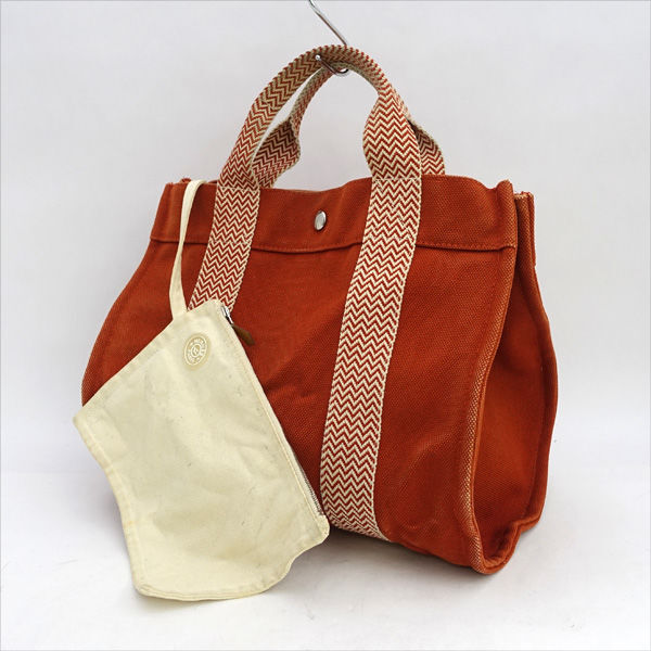 ★ エルメス カンヌMM トートバッグ ハンドバッグ キャンバス (0220544372)
