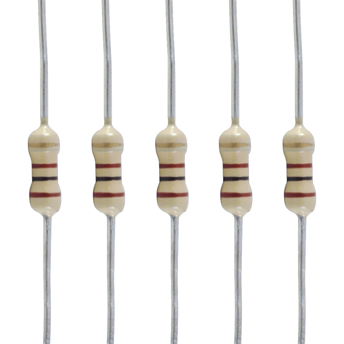 抵抗 Resistors - 1/4 Watt, Carbon Film, 5% tolerance, 1 MΩ (5) [送料170円から 同梱可]