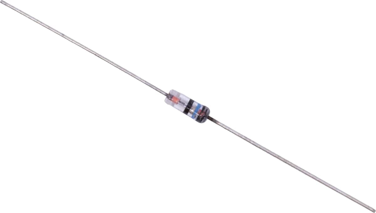 ダイオード Diode - 1N60, Germanium, Striped Clear Glass, DO-7 [送料170円から 同梱可]