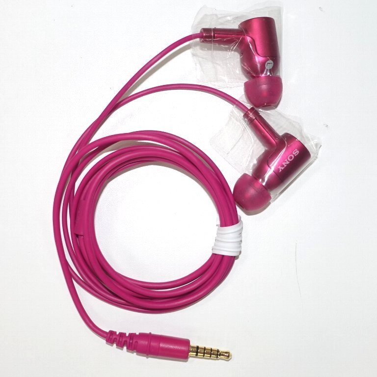■SONY MDR-NW750N ハイレゾ対応ノイズキャンセリングイヤホン ボルドーピンク NW-A30 NW-A20シリーズ 付属品 新品未使用 送料270円 (2)