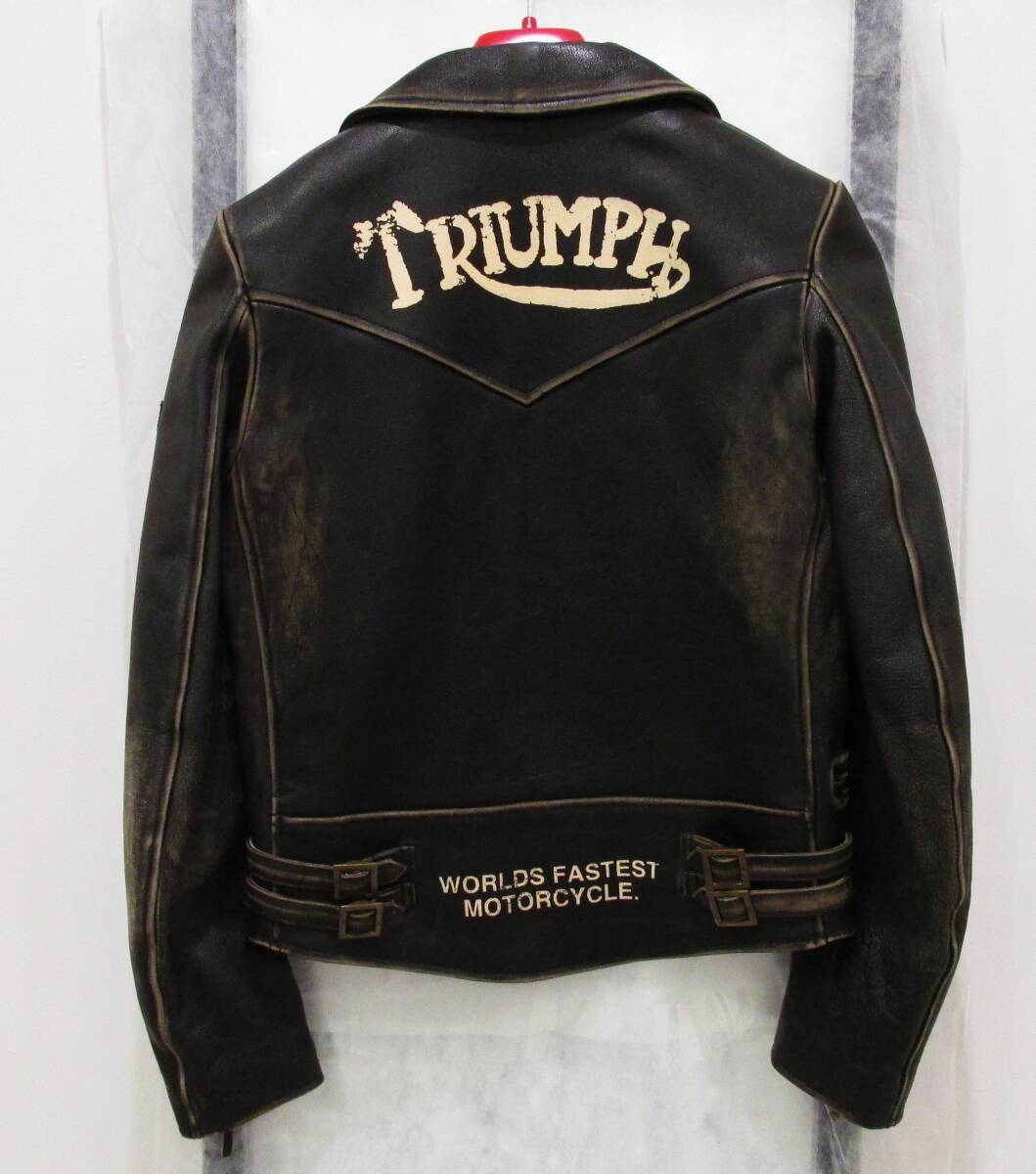 激レア《新品・未使用》Paul Smith TRIUMPH　ポールスミス × トライアンフ　ダブル ライダース レザージャケット　新品時定価 約３０万円