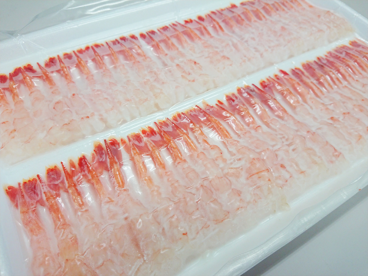 尾付きむき甘えび L-50尾 約160g お寿司 お刺身 寿司ネタ あまえび アマエビ 甘えび 甘エビ 甘海老 ナンバンエビ えび エビ 【水産フーズ】