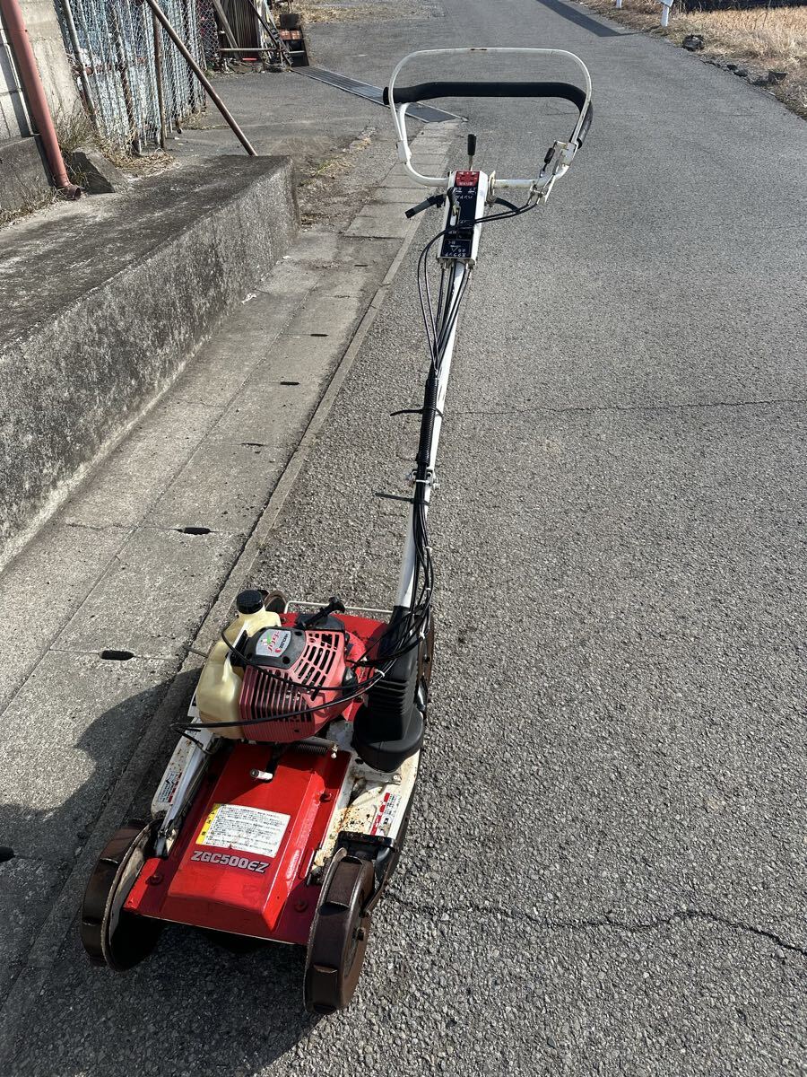 （動作確認済み）自走式4WD ゼノア/コマツ ZGC500EZ 斜面・丘陵地用草刈り機。動作良好。スパイダーモア。エンジン正常！（発送可能）