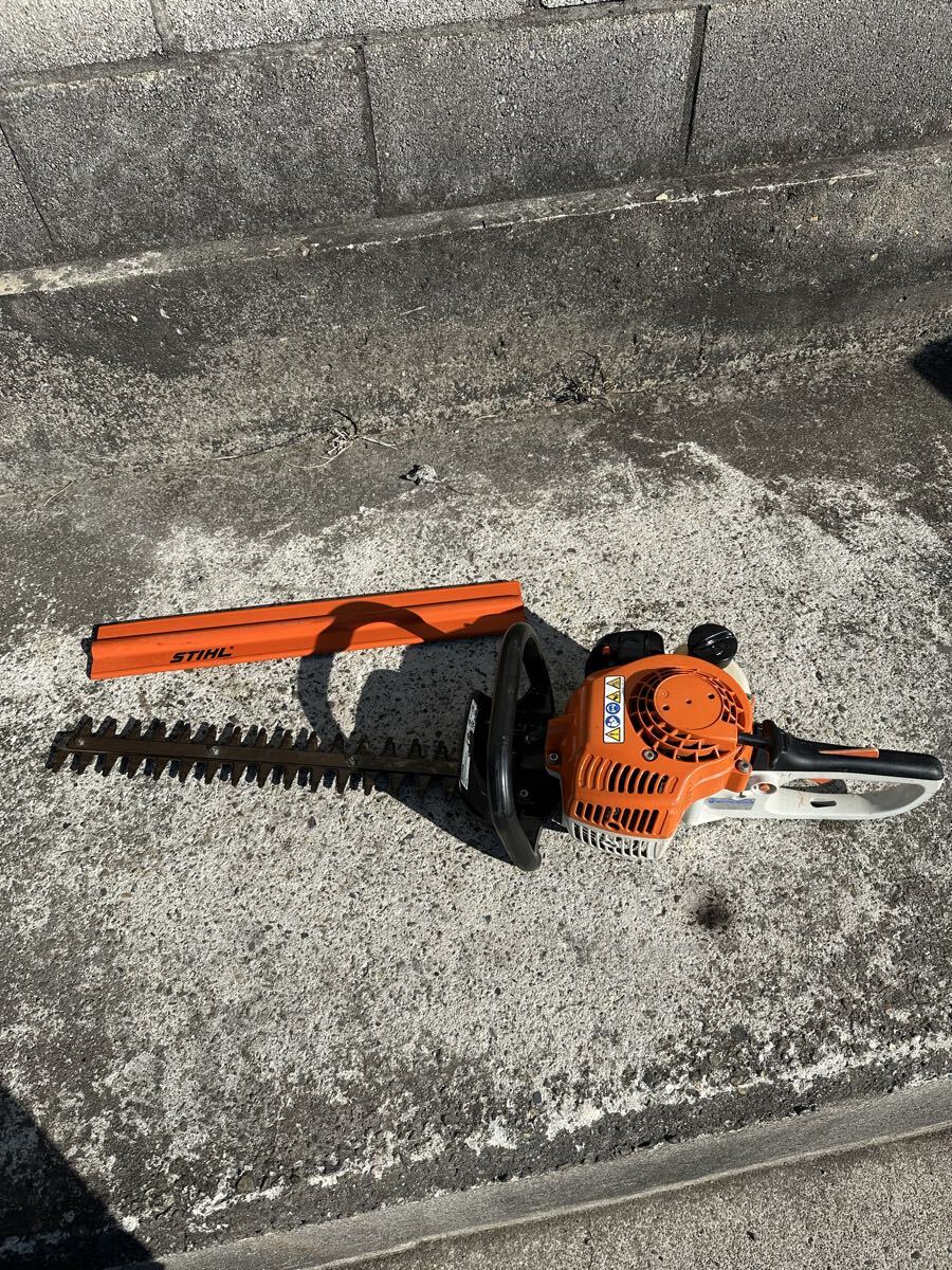 (動作確認済み)！Stihl HS45 ヘッジトリマー、エンジン駆動、剪定バリカン、刈払機、リコイル、刈払機、状態良好、エンジン正常！