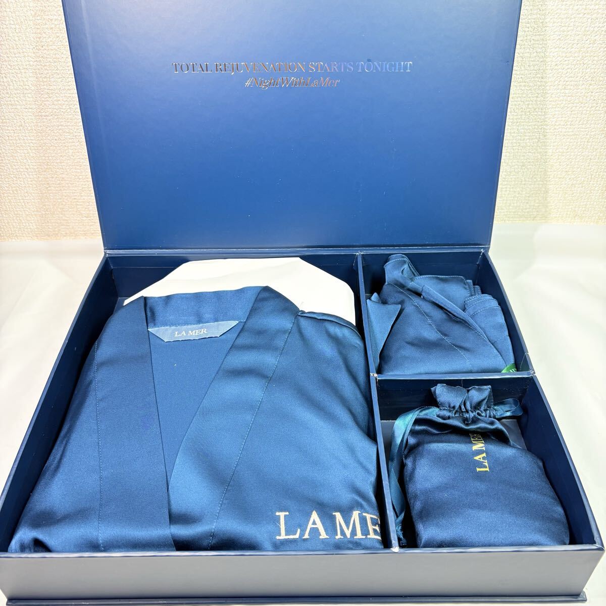 LA MAR ラメール　快眠4点セット　非売品　ギフト　ルームウェア　パジャマ　紳士　メンズ　ガウン