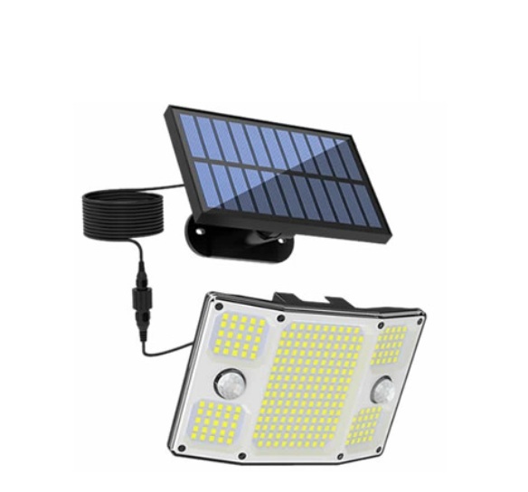 取付け簡単 261LED ソーラー センサーライト 広角 高輝度 防水 玄関 屋外 照明 駐車場 防雨 防犯 自動点灯