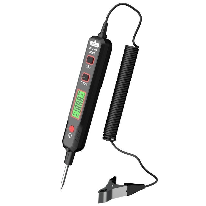 車 通電確認 直流電圧検電器 DC 電圧 テスター LED プローブ 配線 導通 車用診断ツール 検電 検査 点検