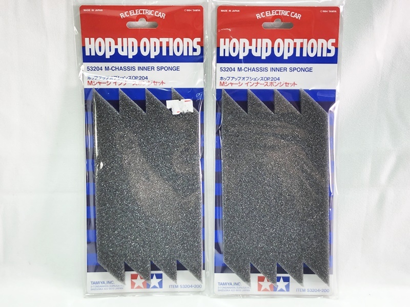 タミヤ　ホップアップオプションズ　OP.204　Mシャーシ インナースポンジセット　2個セット　53204　RCパーツ　ラジコンパーツ ★M
