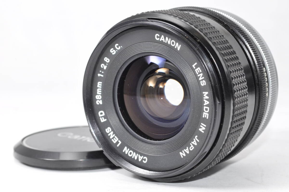 カビクモリなし・動作品 キャノン CANON FD 28mm F2.8 S.C. ♯A7525