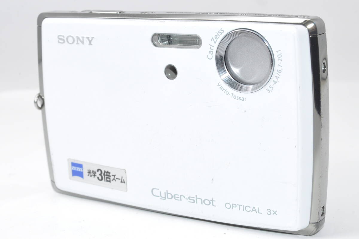 ジャンク扱い・液晶外観きれい ソニー SONY Cyber-Shot DSC-T33 ホワイト ♯A7686